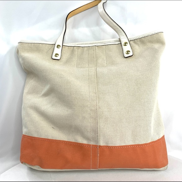 Coach Pierre Le Tan 14962 Beach Umbrella Canvas Tote Shoulder Bag Embellish Rare - Picture 3 of 11